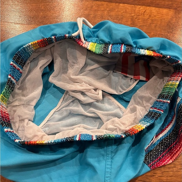 Chubbies Blue Colorful Swim Shorts Men’s Size XL 5” Drawstring Waist Pockets - Picture 5 of 7